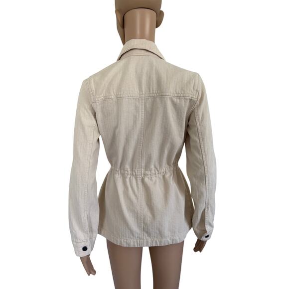 Lucky Brand Utility Jacket XS Outdoor Minimalist Streetwear Country Beige - Picture 5 of 6